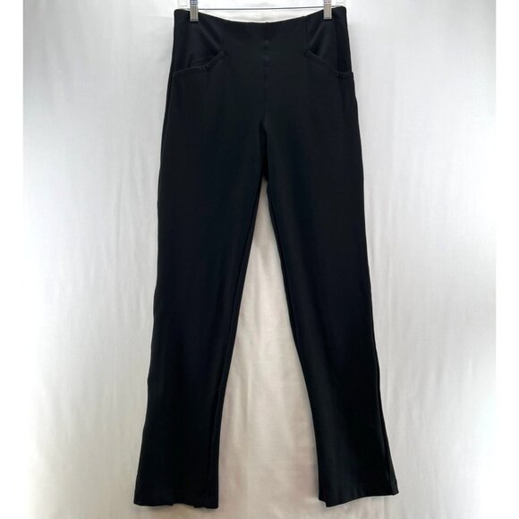 Maeve by Anthropologie Pull On Pants Womens S High Rise Stretch Split Hem Black - Picture 1 of 11